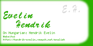 evelin hendrik business card